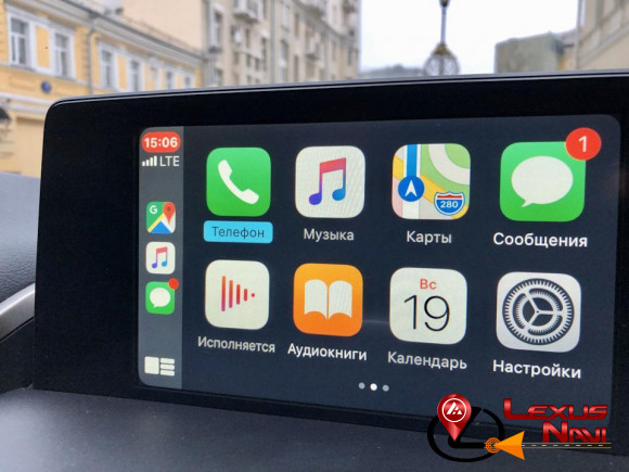 Apple CarPlay и Android Auto Lexus